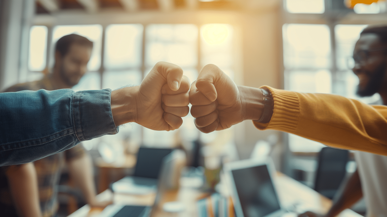 poignée de main entre deux personnes